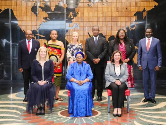 MAXWELL JELE MEETS THE PRESIDENT OF NAMIBIA